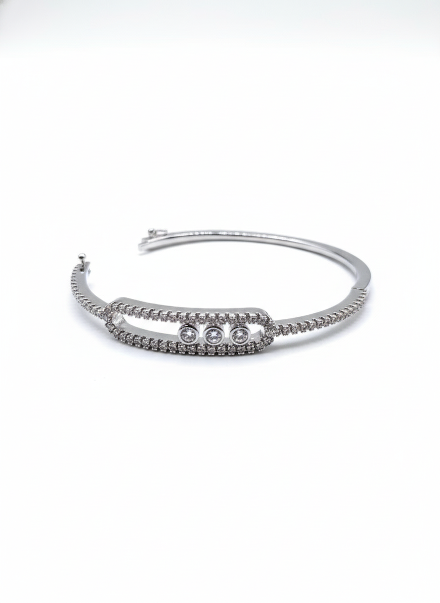Floating Diamond Thin Bracelet