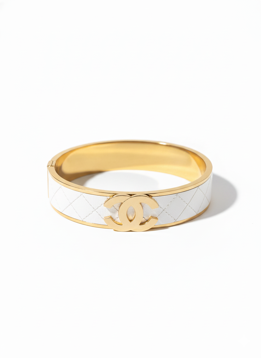 Thick criss cross bracelet