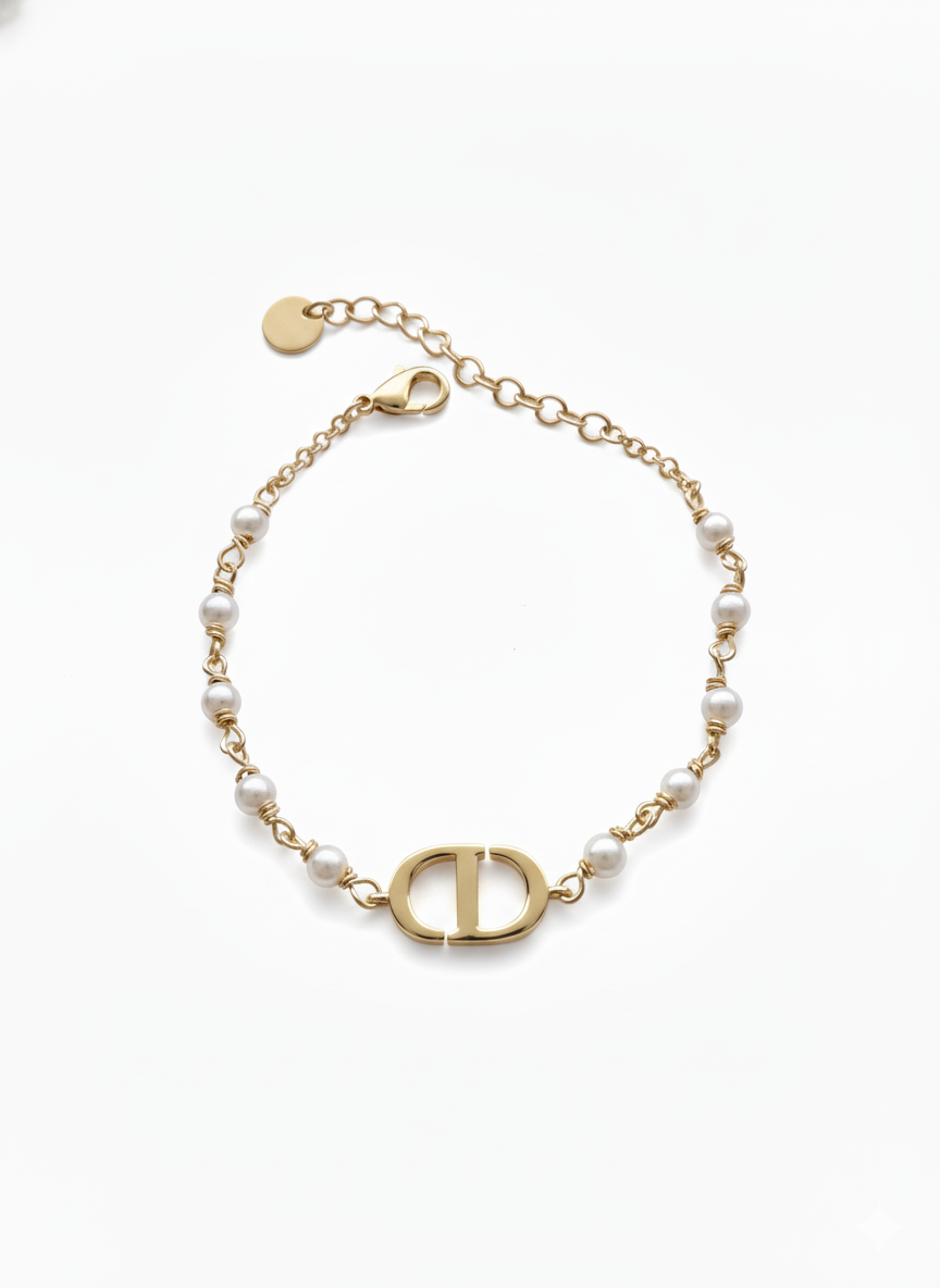 Infiniti 10 pearl dainty bracelet