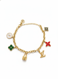 Colorful flowers dainty bracelet