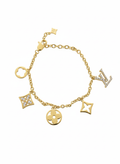 Part stones charms dainty bracelet