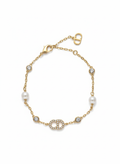 Infiniti 2 pearl dainty bracelet