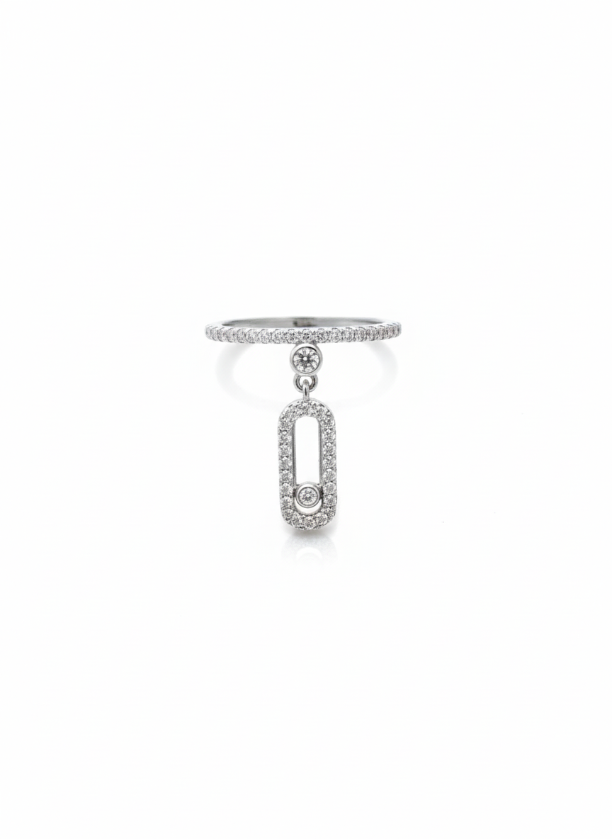 Hanging stone Ring