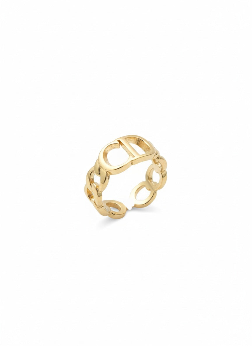 Infiniti Gold chain Ring
