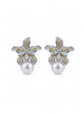 Starfish Pearl Drop Earrings
