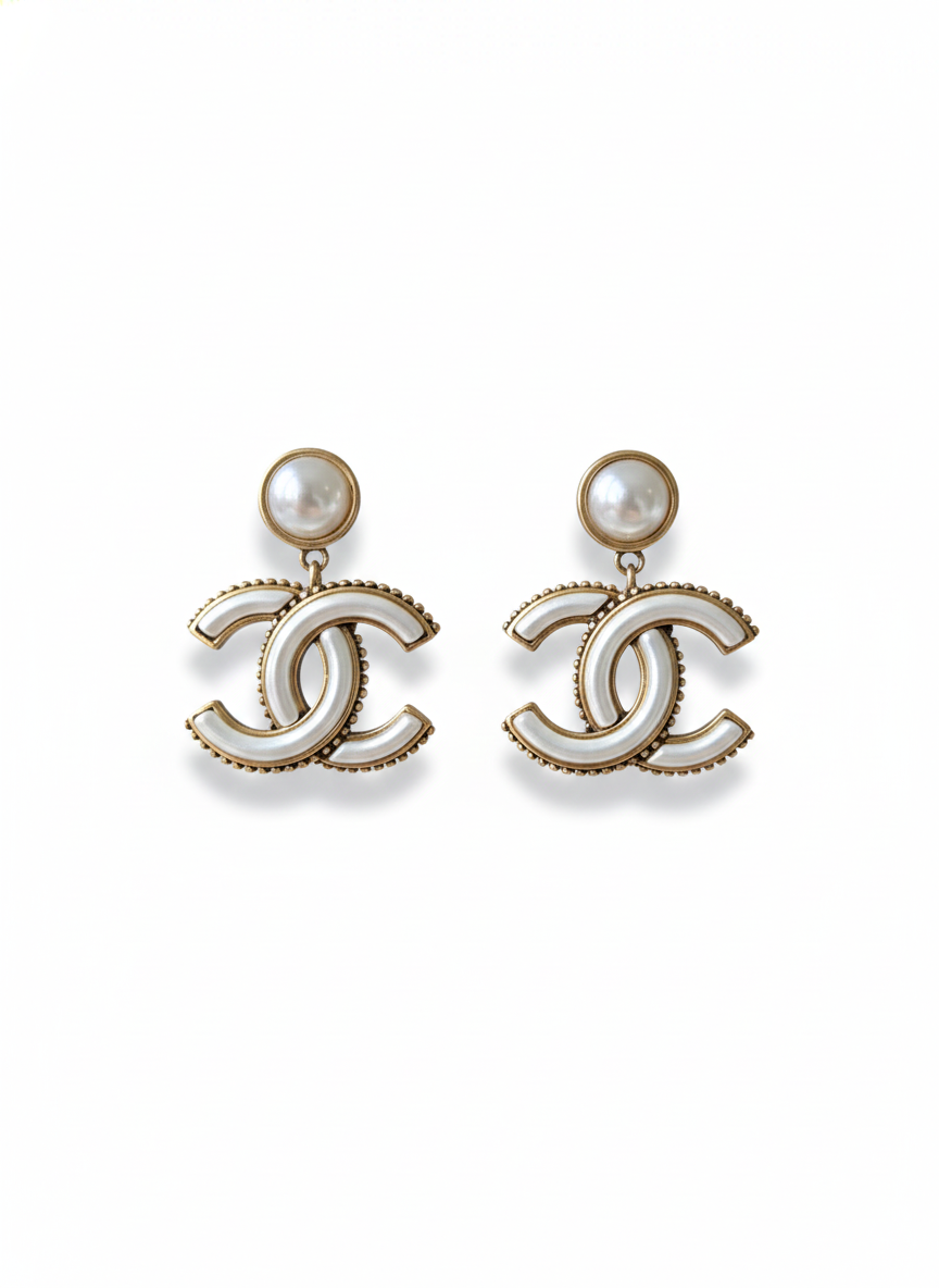 Infiniti Pearl Drop Earrings