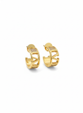 Crystal Gold V Earrings