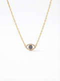Delicate Evil Eye Crystal Necklace