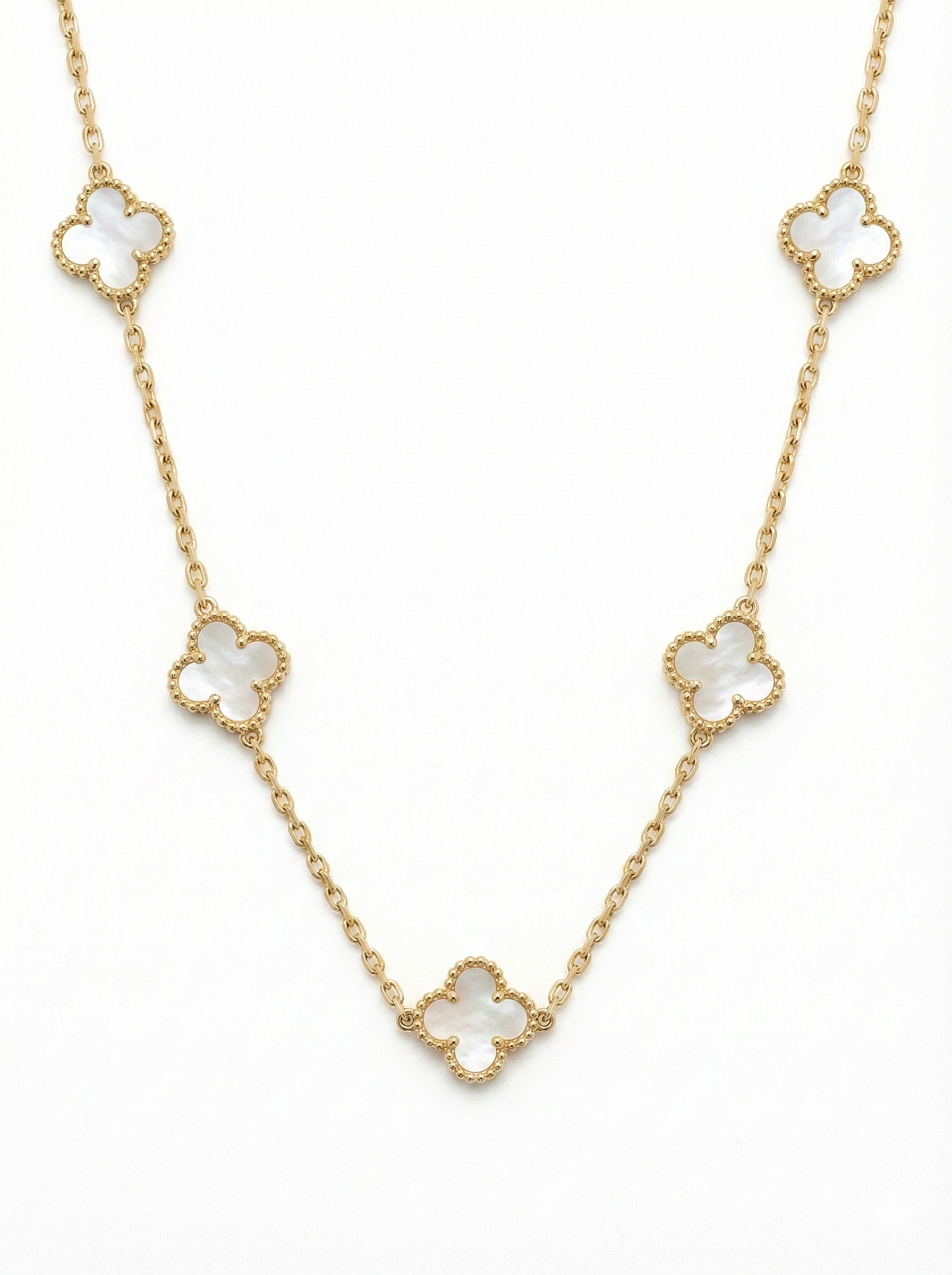 Five Clover Station Necklace