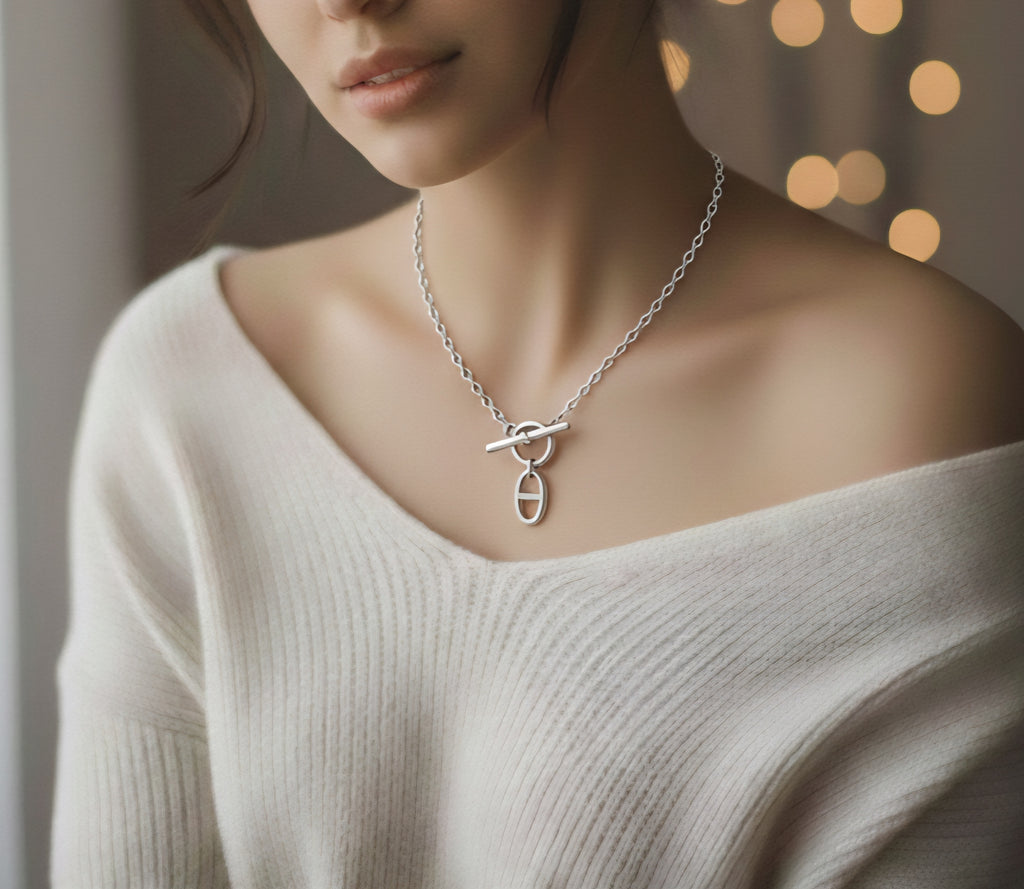 Modern Toggle Chain Necklace