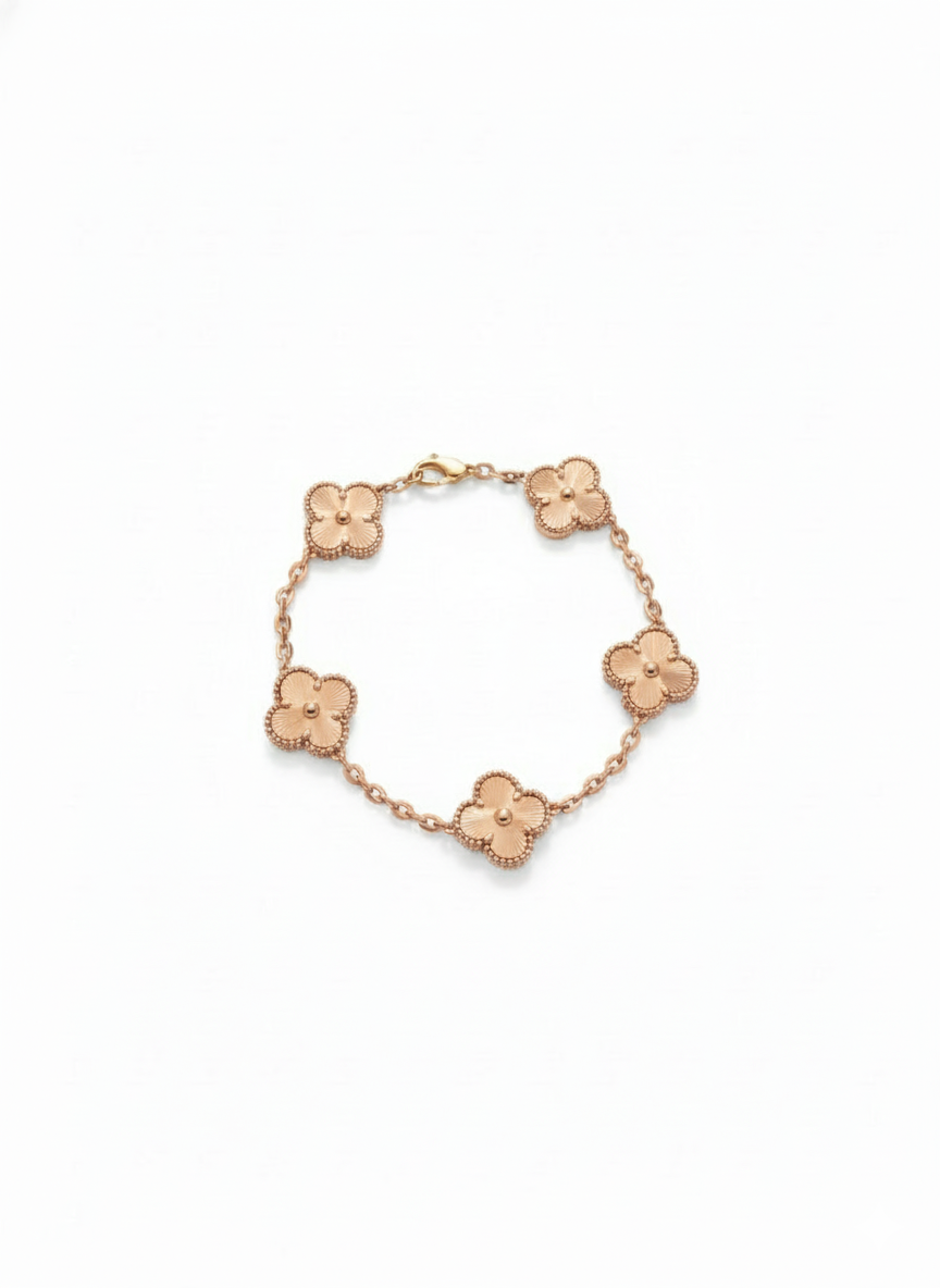 5 motif bracelet (Gold Chain)