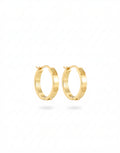 Signature TT Hoop Earrings - Gold