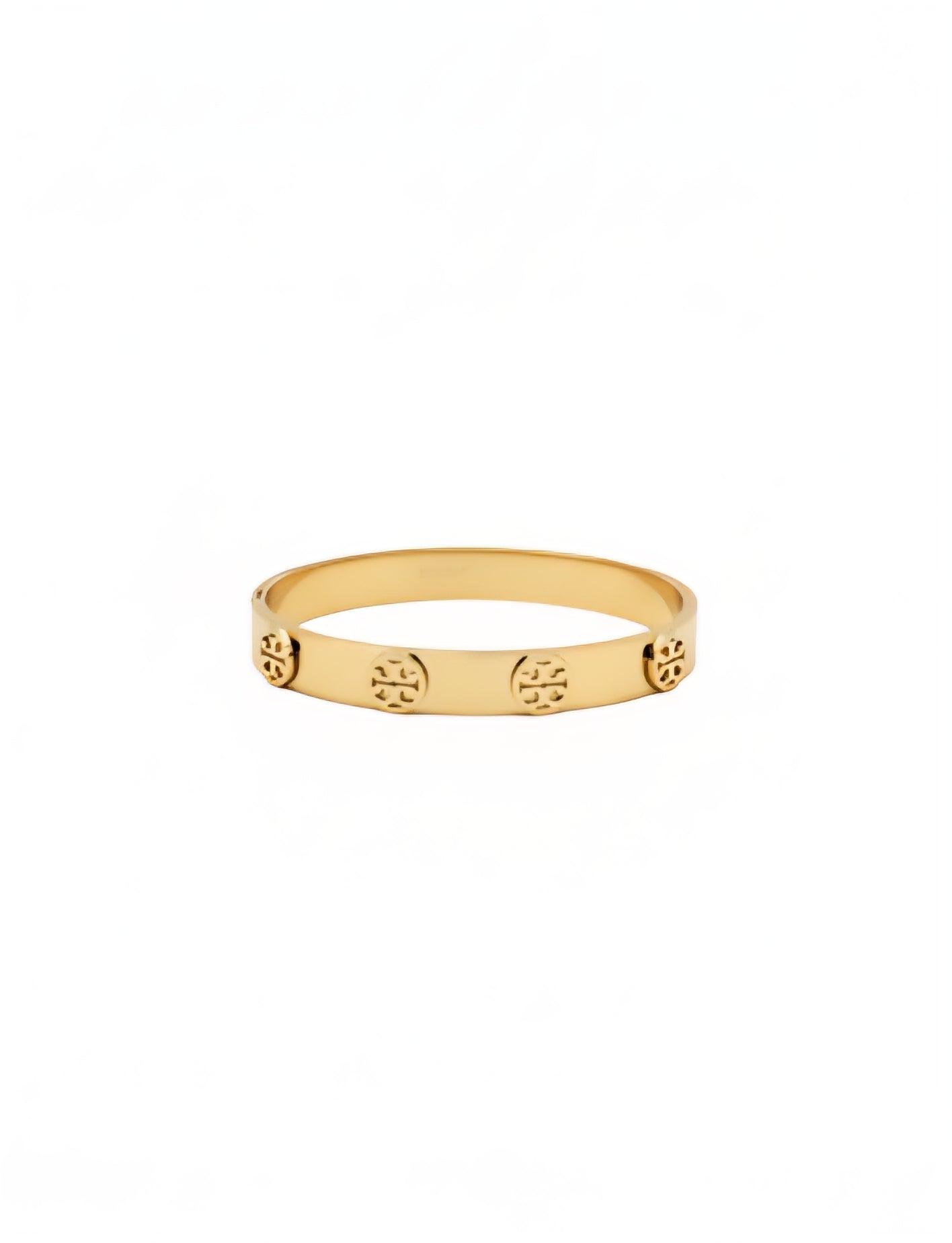 Signature Logo Bangle Bracelet - Gold