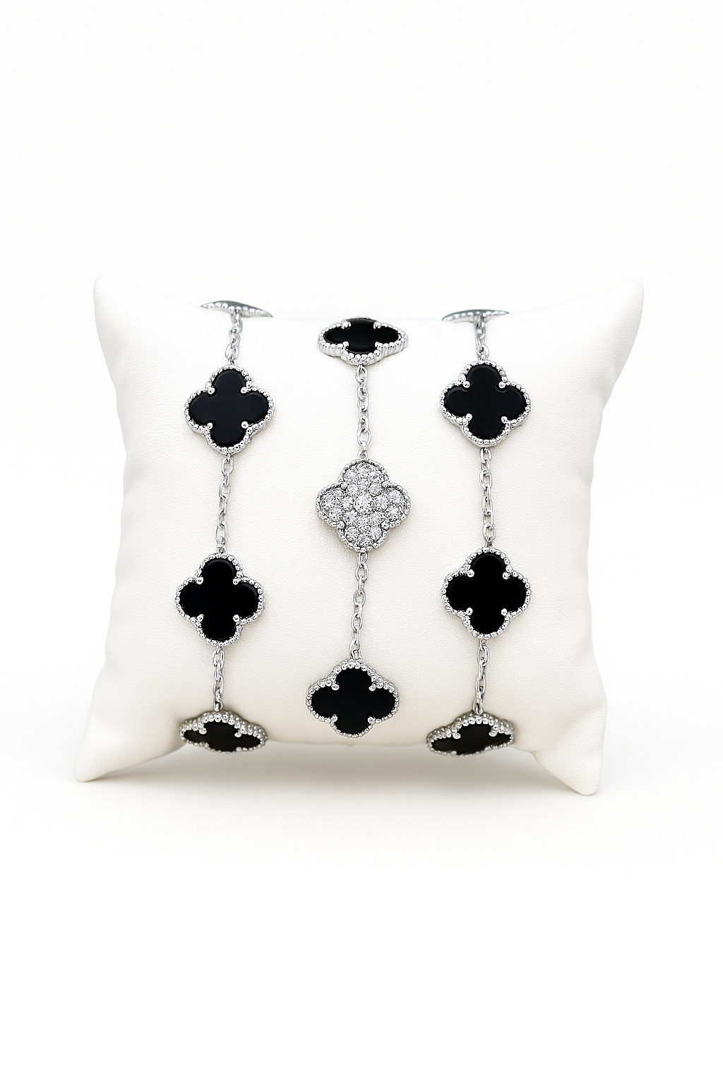 5 motif Bracelet (Silver Chain)