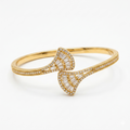 Gold Fan Baguette Bracelet